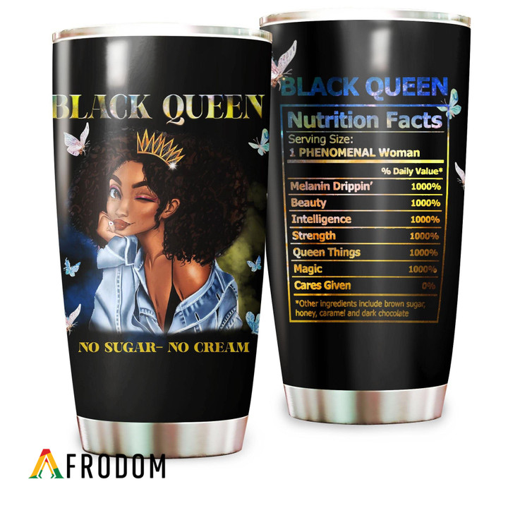 Black Queen - No Sugar - No Cream Tumbler