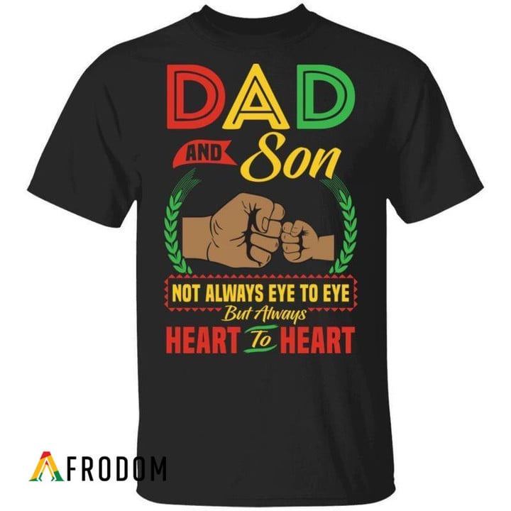 Dad And Son Heart To Heart T-Shirt & Hoodie