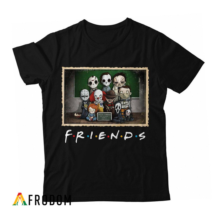 Friends Horror Movies Characters T-shirt