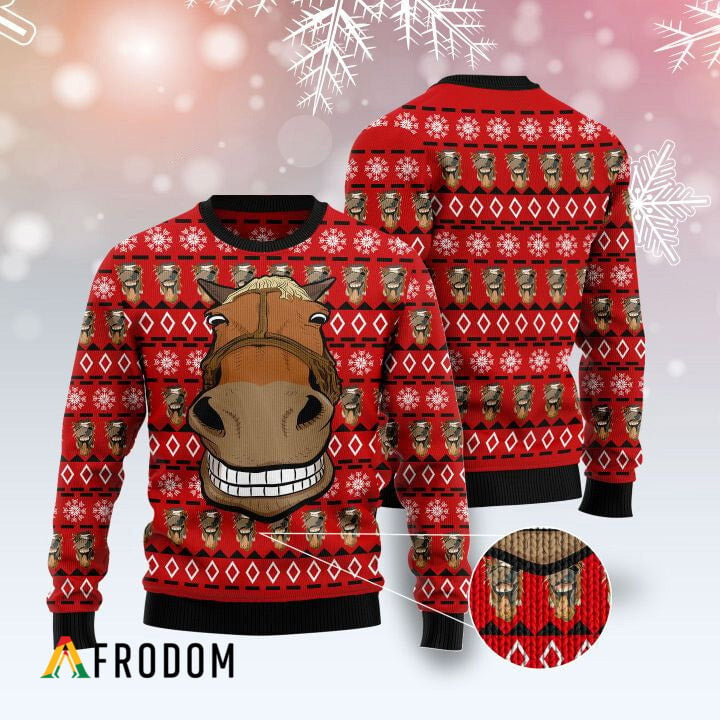 Funny Horse Christmas Sweater