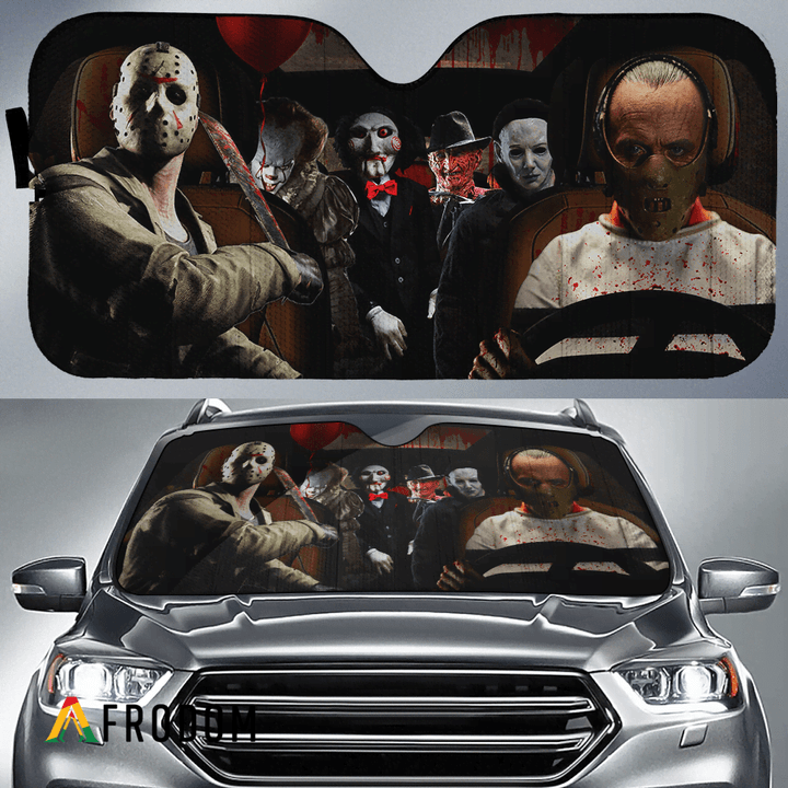 Horror Movies Car Sunshade