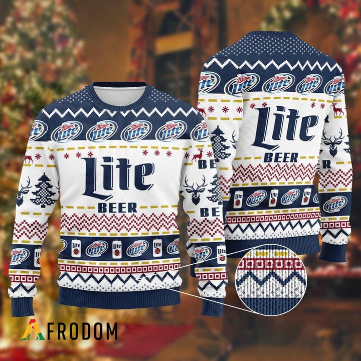 Miller Lite Christmas Sweater