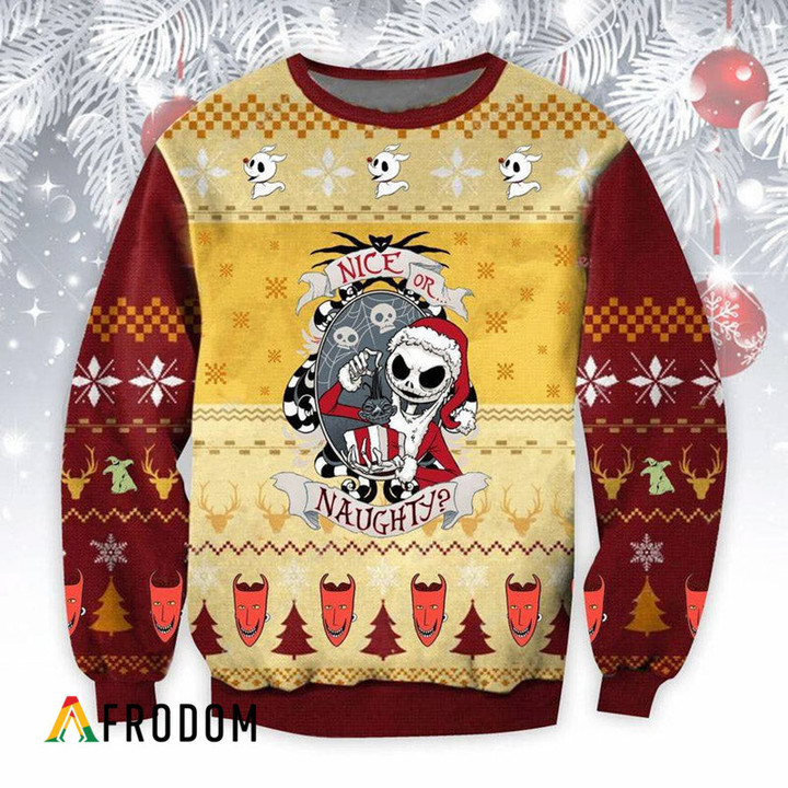 Nice Or Naughty Christmas Sweater
