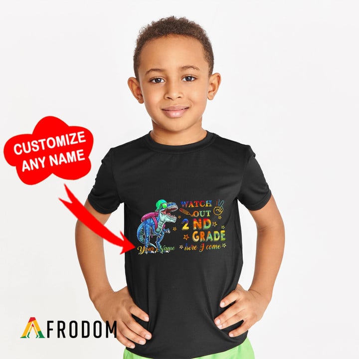 Personalized 2nd Grade - Watch Out Kids T-shirt