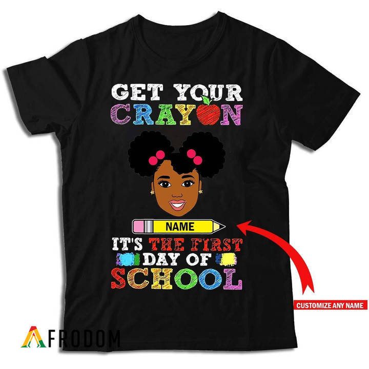 Personalized Back To School Girl T-shirt