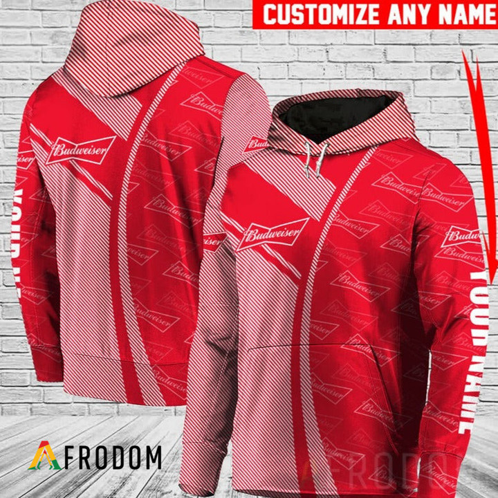 Personalized Budweiser Pullover Hoodie