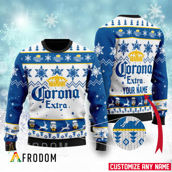 Personalized Corona Beer Christmas Sweater