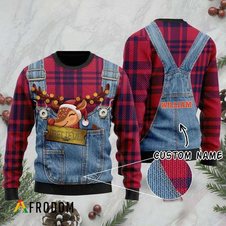 Personalized Deer Christmas Sweater