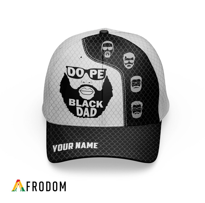 Personalized Dope Black Dad Twill Cap