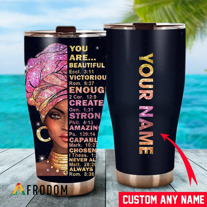 Personalized You Are Beautiful Tumbler