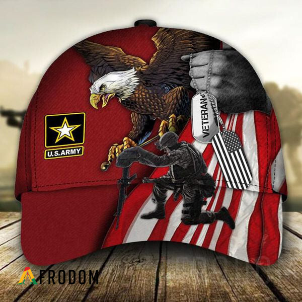 Red Eagle Soldier United States Army Veteran Cap