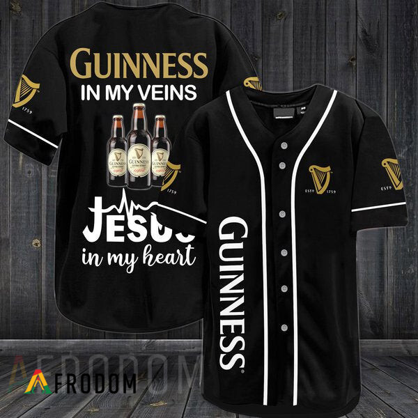 Guinness In My Veins Baseball Jersey