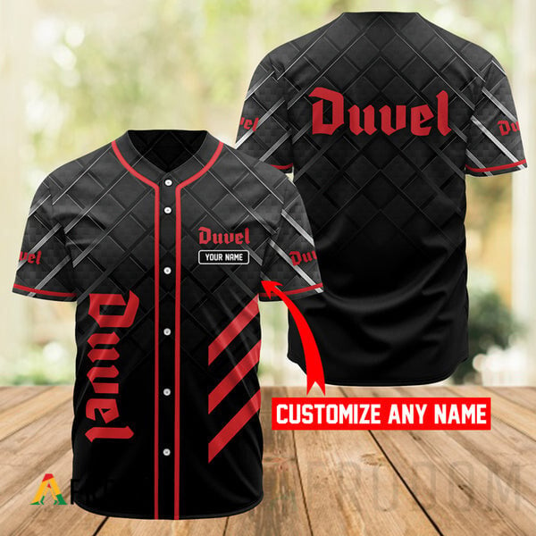 Personalized Black Duvel Beer Baseball Jersey