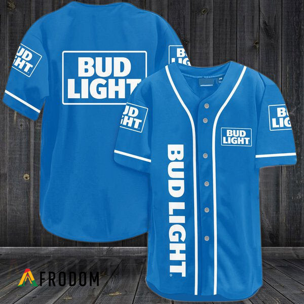 Azure Bud Light Baseball Jersey