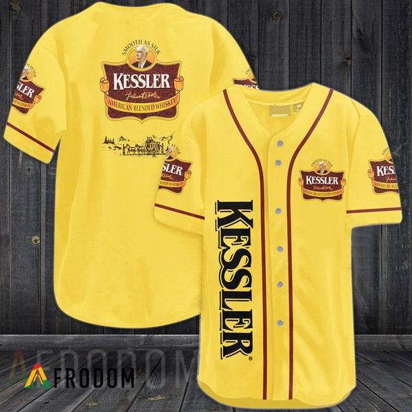 Yellow Kessler Whiskey Baseball Jersey