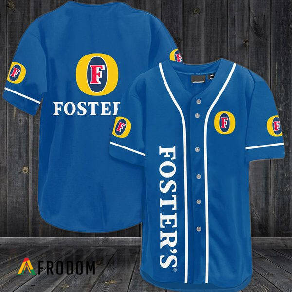 Blue Foster's Lager Baseball Jersey