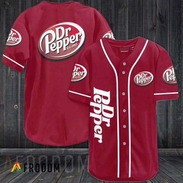 Red Dr. Pepper Baseball Jersey
