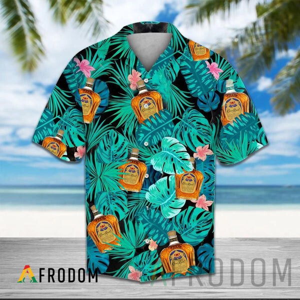 Green Tropical Palm Crown Royal Hawaii Shirt
