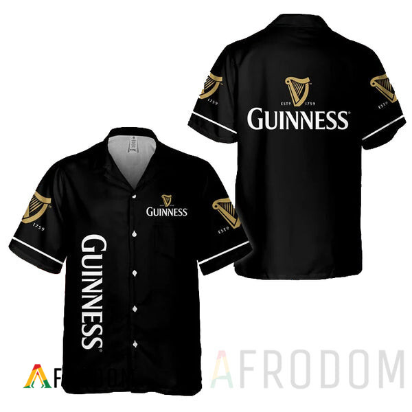 Basic Printed Guinness Hawaii Shirt