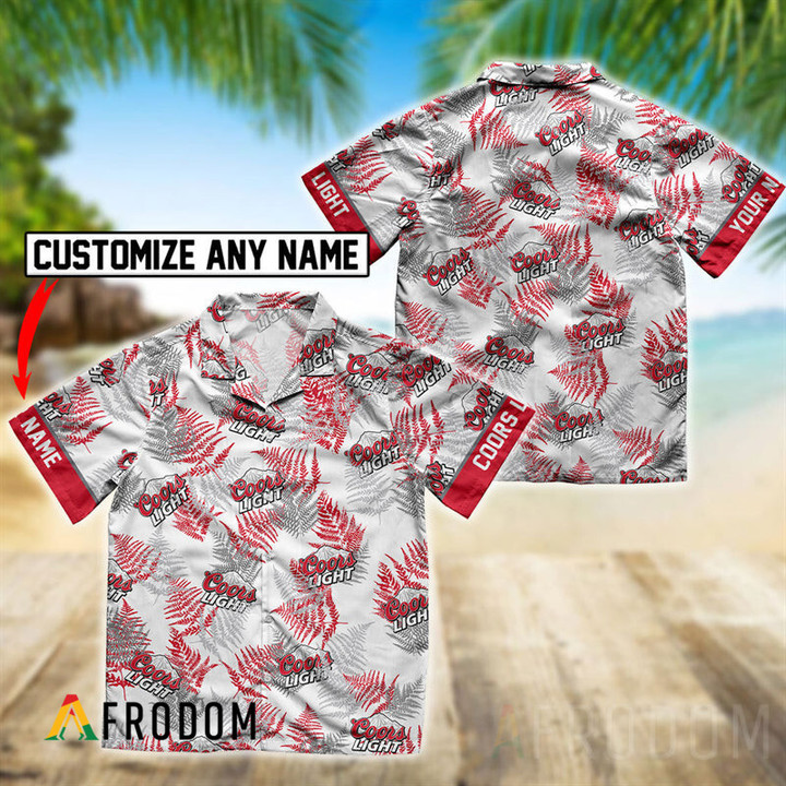 Personalized Tropical Coors Light Hawaiian Shirt