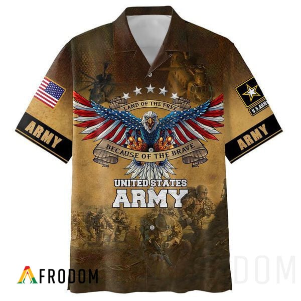 Land Of The Free Because Of The Brave Army Hawaii Shirt