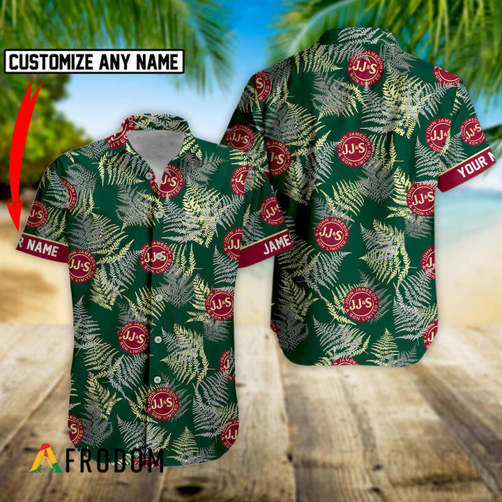 Personalized  Tropical Basic Jameson Button Shirt