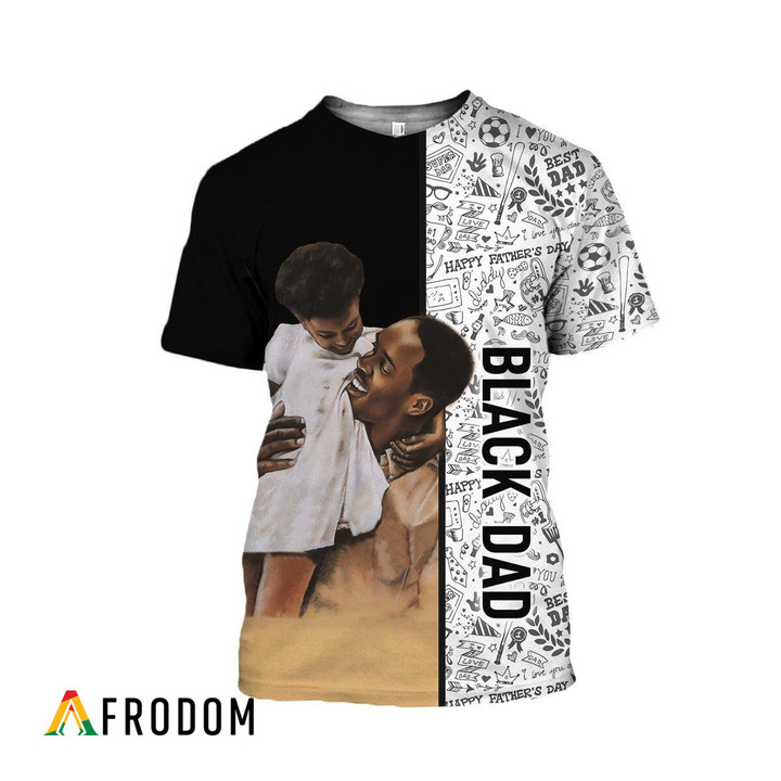 Black Dad - I Love Dad AOP Shirt