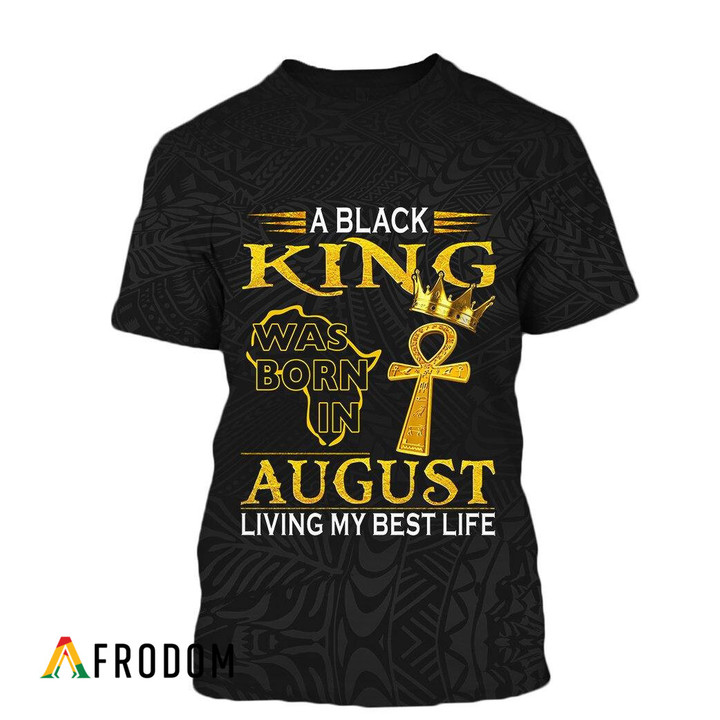 A Black King Was Born In August All-Over Print Shirt