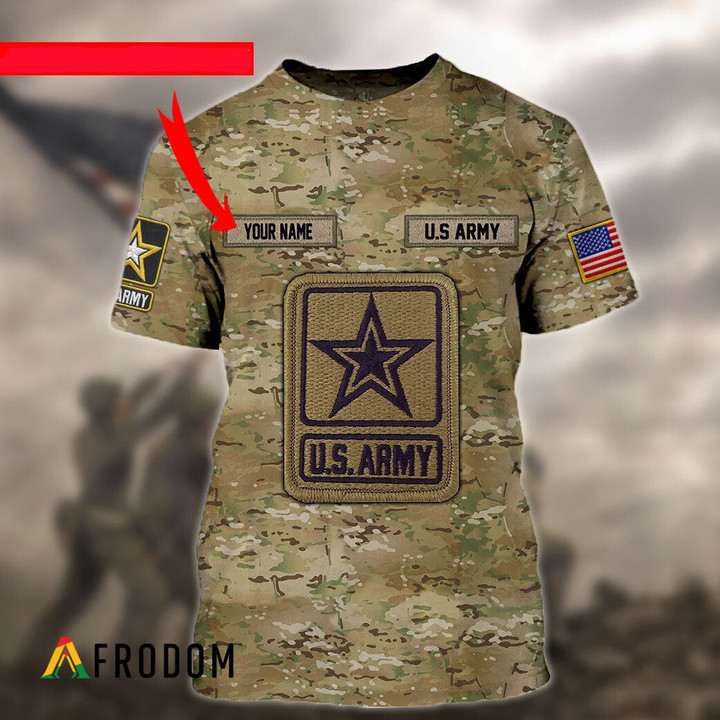 Customized US Army Veteran T-shirt & Sweatshirt