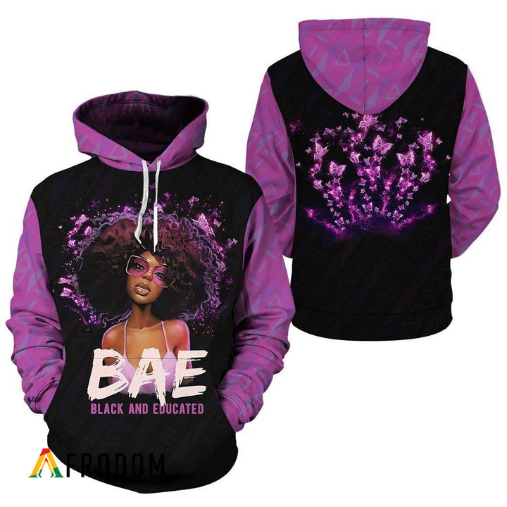 Black And Educated All-Over Print Hoodie