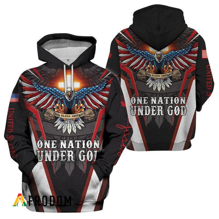 One Nation Under God Eagle Hoodie