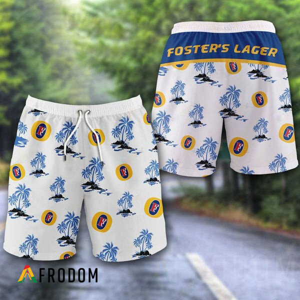 Tropical Palms Foster's Lager Hawaii Shorts
