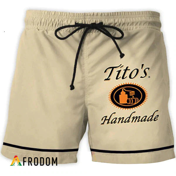 Basic Printed Beige Tito's Shorts