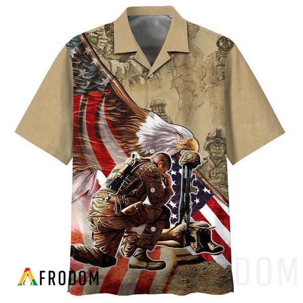USA Eagle Military Veteran Hawaii Shirt
