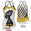 Amanda Gorman Criss-Cross Open Back Tank Top
