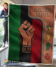 Black Lives Matter Printed Fleece Blanket