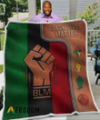 Black Lives Matter Printed Fleece Blanket