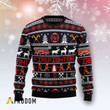 Fire Fighter Deer Xmas Ugly Sweater