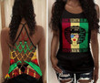 Juneteenth Is My Independence Day Criss-Cross Open Back Tank Top