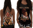 Loc'd And Loaded With Melanin Criss-Cross Open Back Tank Top