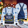 Merry Christmas White Busch Light Sweater
