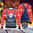 Merry Christmas Busch Light Red Sweater