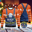 Merry Christmas Orange Busch Light Sweater