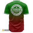 Personalized Red & Green Heineken Jersey Shirt