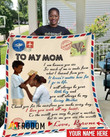 Personalized Son To Mom Quilt