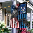 Retired U.S Navy Soldier USA Flag