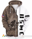 The True Hero US Marine Corps Zip Hoodie