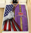 USA Flag Crown Royal Blanket