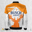 Vintage Busch Light Deer Bomber Jacket