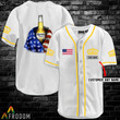 Personalized Vintage White USA Flag Corona Extra Jersey Shirt